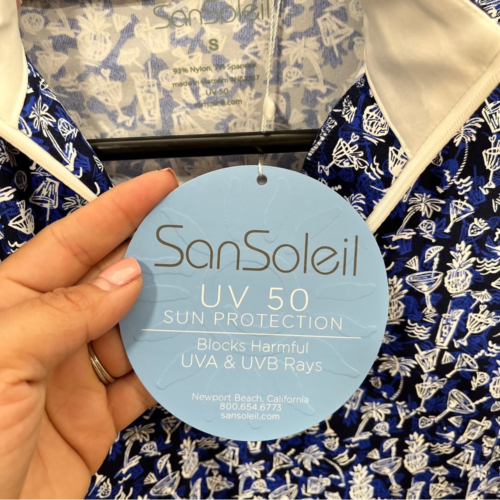 NWT San Soleil Solistyle Sleeveless Golf Dress -Mai Tai Size S MSP$130 - Picture 7 of 13